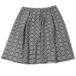 STUDIO 253 Womens Black Wht Geometric Skirt Large